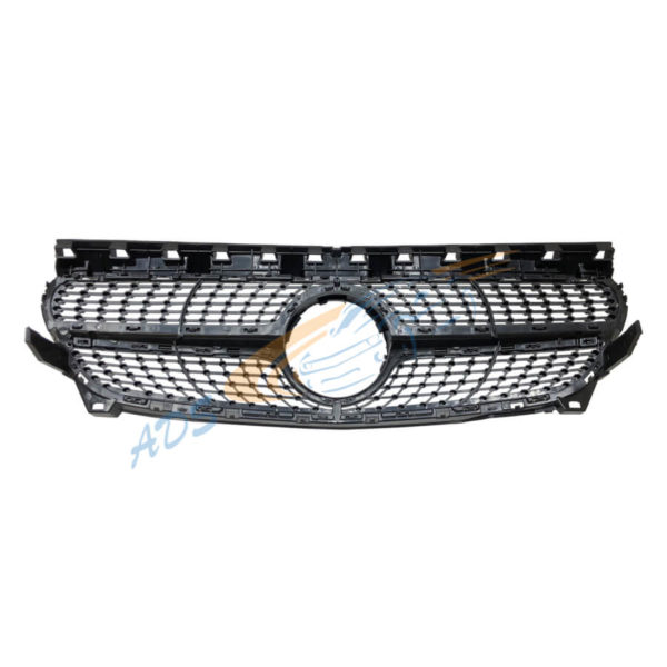Mercedes Benz W117 CLA 2013 - 2016 Diamond Grille Without Camera Hole 2