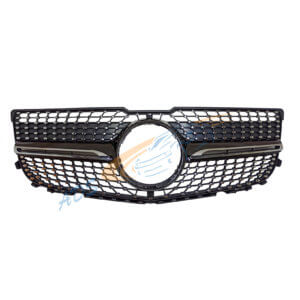 Mercedes Benz GLK X204 2013 - 2015 Facelift Black Diamond Grille Without Camera