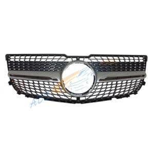 Mercedes Benz GLK X204 2013 - 2015 Facelift Silver Diamond Grille Without Camera