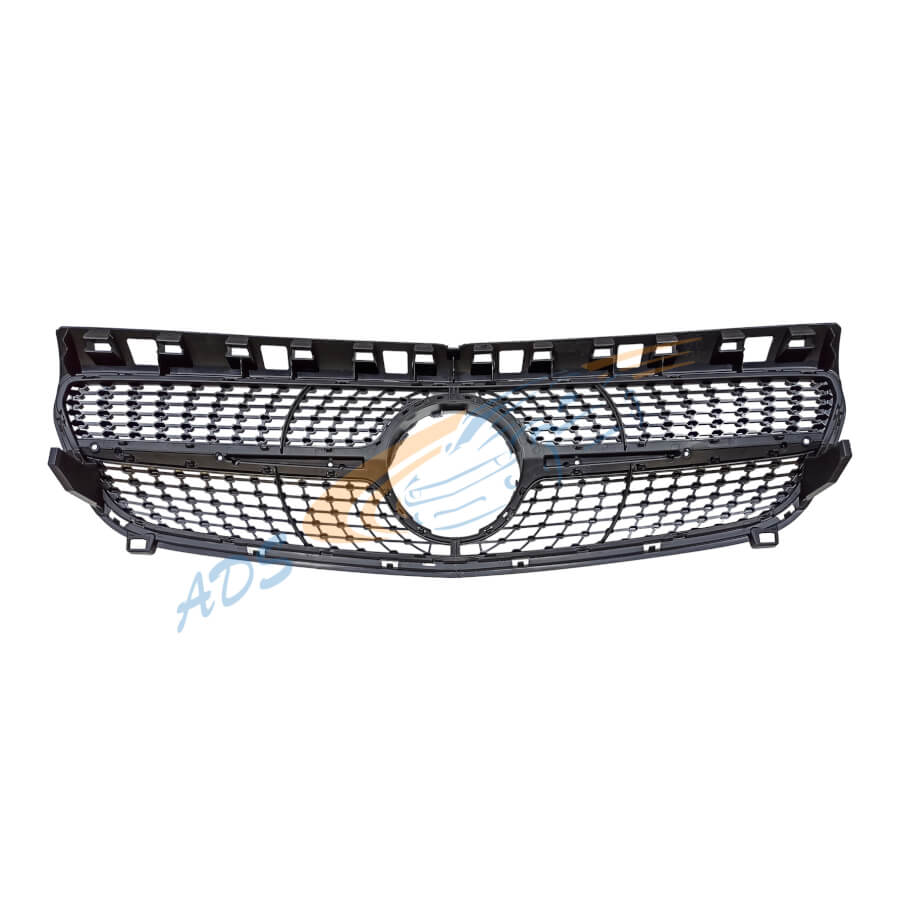 Mercedes Benz W176 A Class 2012 - 2015 Silver Diamond Grille Without Camera Hole 2