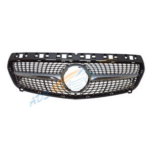 Mercedes Benz W176 A Class 2012 - 2015 Silver Diamond Grille Without Camera Hole