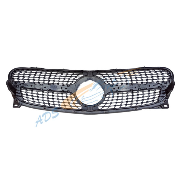Mercedes Benz X156 GLA 2014 - 2016 Silver Diamond Grille Without Camera Hole 2